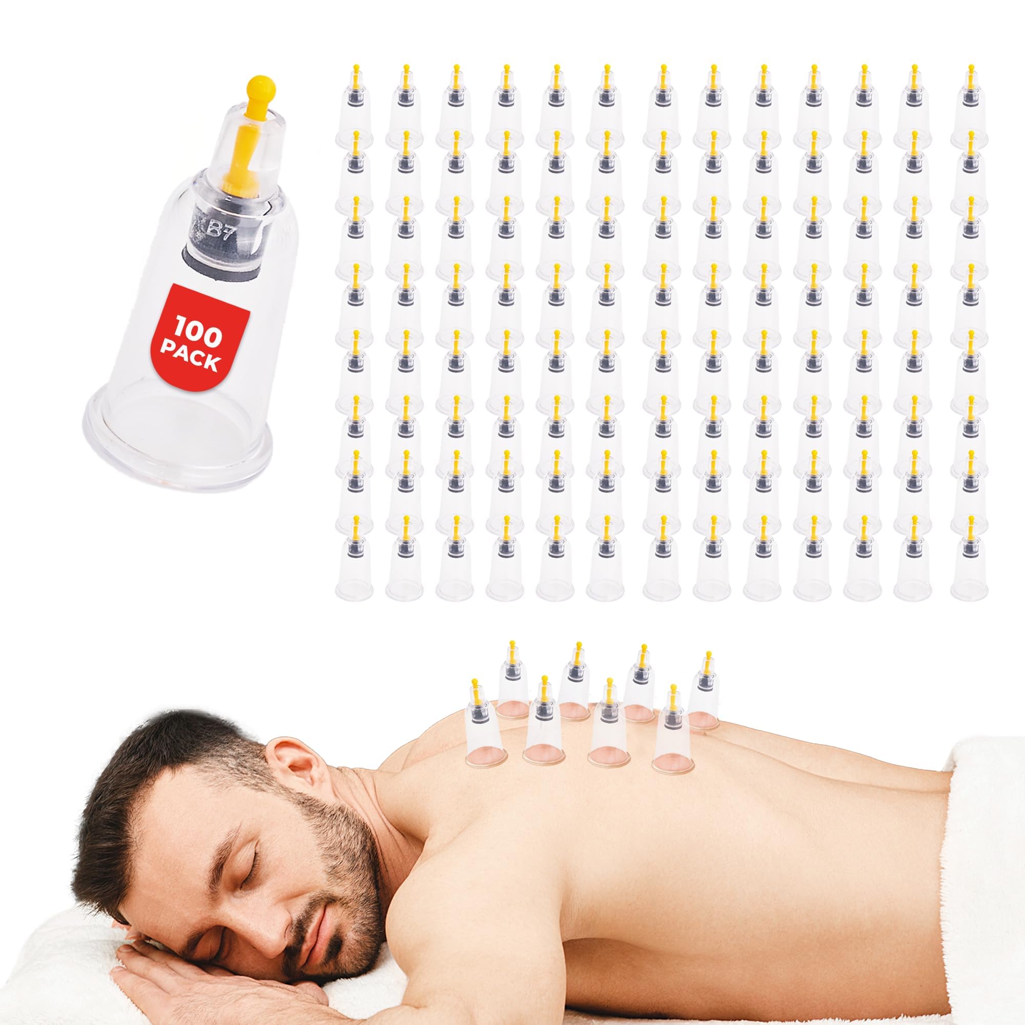 Amazon.com: [100 Pack] Bulk Cupping Set for Massage Therapy - B1